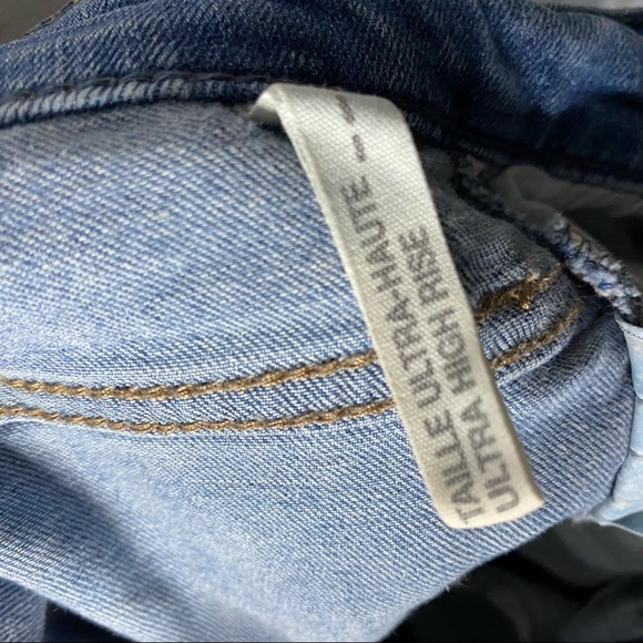 Garage Denim Ultra High Rise hole Jeans Size 9 - Picture 7 of 7